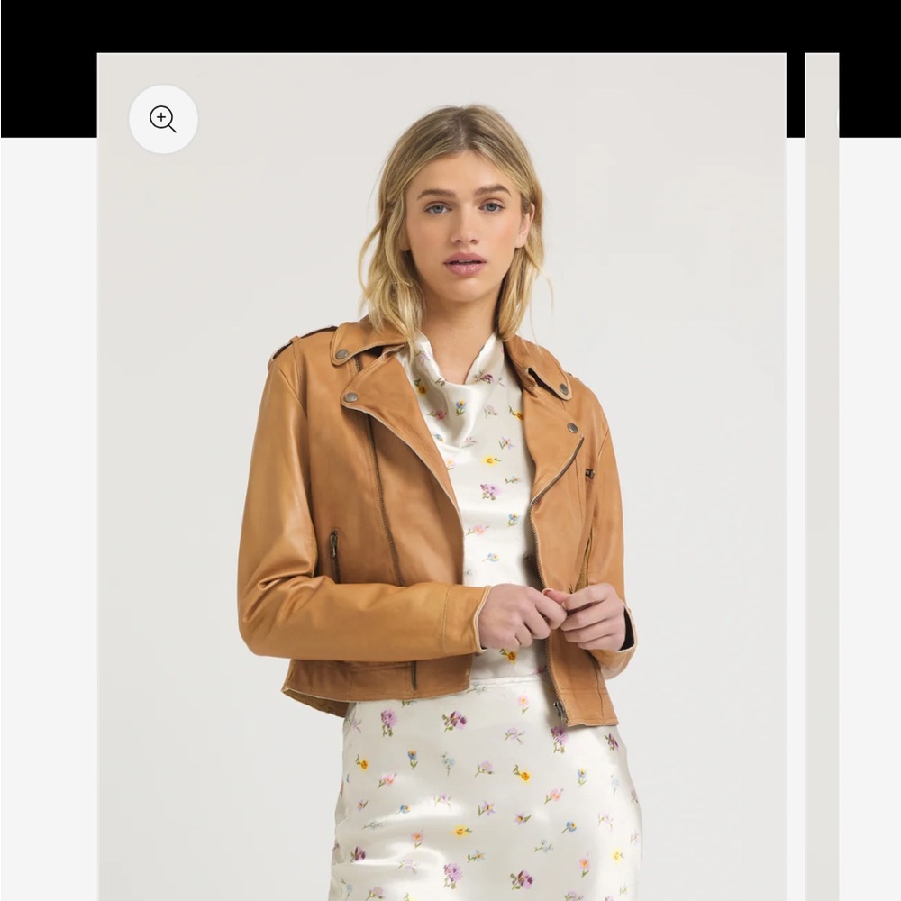 Jackett (JKT) piper patina leather motorcycle jacket